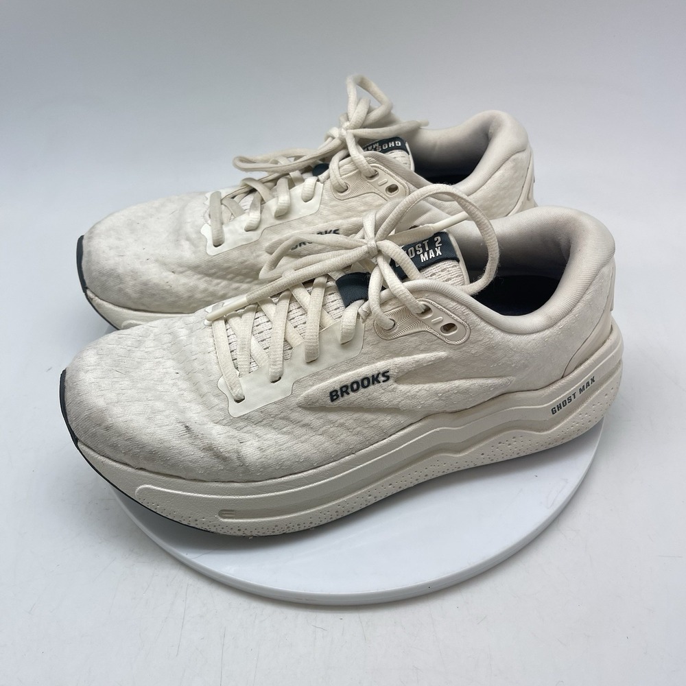 Brooks Sneakers Womens 8.5 B Ghost Max 2 1204201B274 White Running Athletic Gym - Picture 3 of 10
